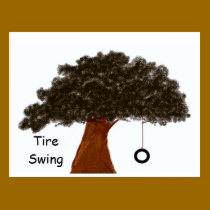 Fun Tire Swings postcards