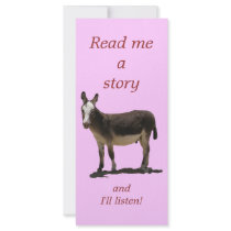 Fun to Read Burro - Kids Bookmarks School Supplies Full Color Rack Card