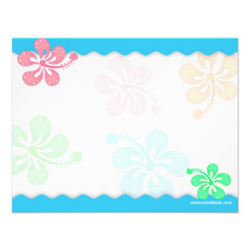 Fun Tropical Thank You Note Cards
