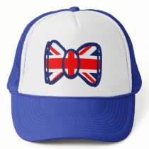 Fun Union Jack Bow Tie Art Mesh Hat