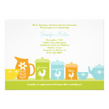 Fun Vintage Kitchen Invitations