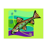 Fun Vintage Retro Tropical Fish Post Card