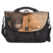 Fun Western Cow Cattle Cows Rural Scene Commuter Bag