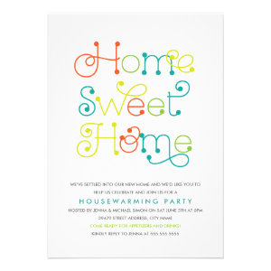 Fun & Whimsical Housewarming Party Invitation