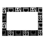 Fun Whimsical Love and Hearts Photo Frame Magnet