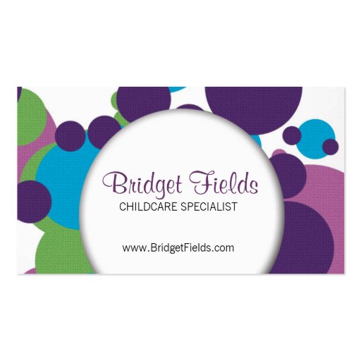 Fun with Polka Business Card (back side)