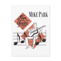 Fun with the Guitar Postcard