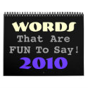 Fun Words calendars by Renn_Fare Fun Words calendars
