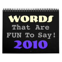 Fun Words Calendars