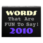 Fun Words calendars