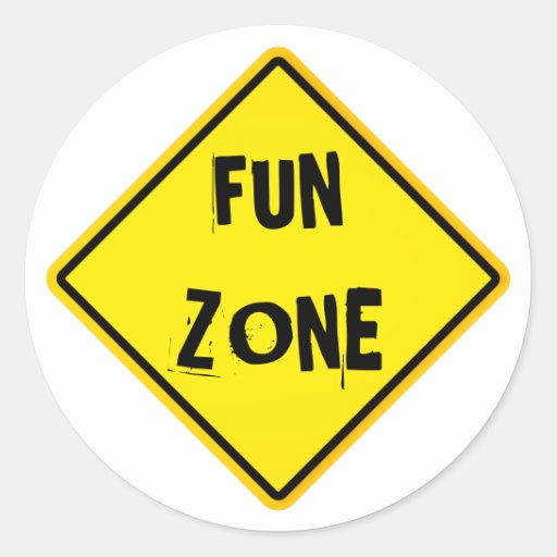 fun zone sticker | Zazzle
