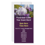 Fundraiser Events Custom Invitations Iris Flowers photo cards