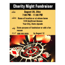 Fundraising Event Casino Theme Announcements