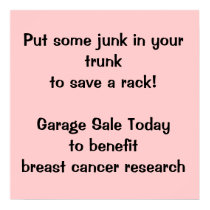 Fundraising Garage Sale Poster posters
