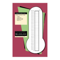 Fundraising Thermometer Including Date Column