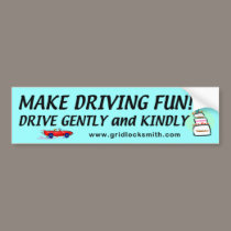 FunDrive bumper stickers by gridlocksmith FunDrive bumper stickers