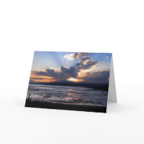 Fundy Sunset Blank Greeting Card