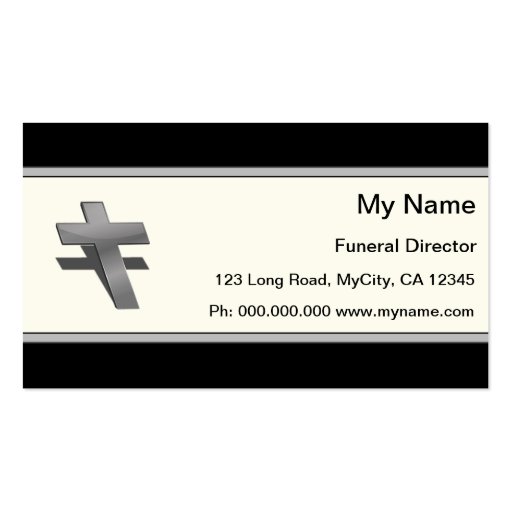 Funeral Director Business Card Zazzle