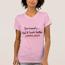 Funeral Director/Mortician Funny Hearse Design Tee Shirts