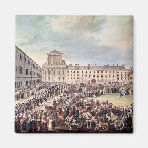 Funeral of Ludwig van Beethoven  in Vienna Refrigerator Magnet