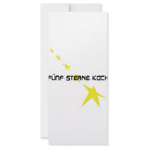 fünf Sterne Koch icon rack cards