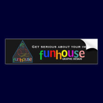 funhousesticker bumper stickers