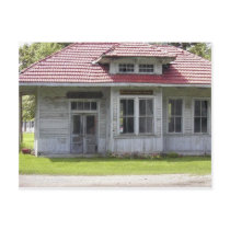 Funks Grove Depot in Postcard Form
