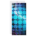 Funky 3D Circles Background Customized Rack Card