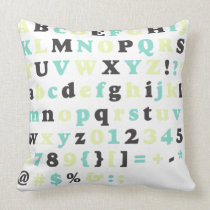 Funky ABC Pillow