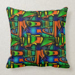 Funky Abstract Art Pillow 3