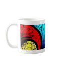 Funky Abstract Circles Art mugs