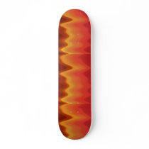 Funky Abstract Flames Design Custom Skateboard
