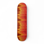 Funky Abstract Flames Design Custom Skateboard