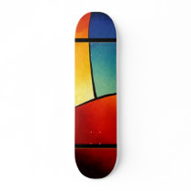 Funky Abstract Geometric Art skateboards by GroovyFinds Funky Abstract Geometric Art skateboards
