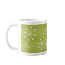 Funky Abstract Striped Snowflakes Holiday Mug