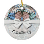 funky abstract swirl pattern christmas tree ornaments