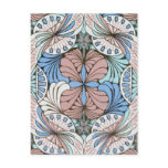 funky abstract swirl pattern post cards