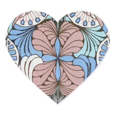funky abstract swirl pattern heart stickers Zazzle_sticker funky abstract swirl pattern heart stickers Zazzle_sticker