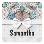 funky abstract swirl pattern stickers