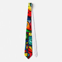 Funky Abstract Swirly Art Neck Wear