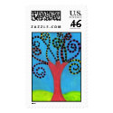 Funky and Happy Tree postage