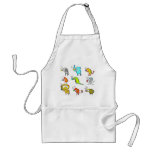 Funky Animal Friends Tea Party apron aprons
