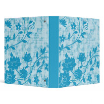 Funky Aqua Blue Distressed Grunge Binder