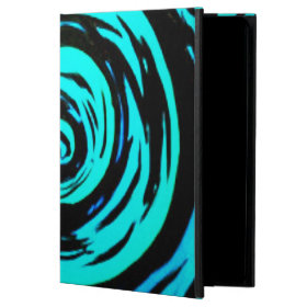 Funky Aqua Hypnotic Swirl Art Powis iPad Air 2 Case