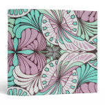 funky art nouveau abstract colorful pattern binders