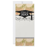 funky art nouveau pattern abstraction graduation rack card design