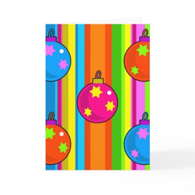 Funky Baubles Cards by prawny