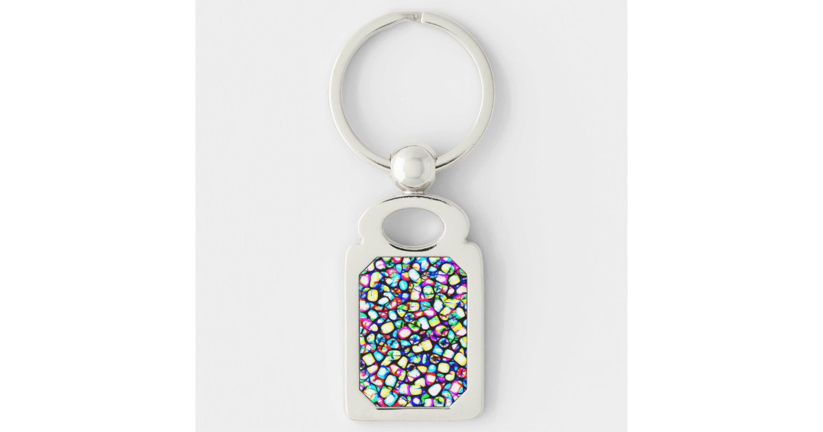 Funky Beads Keychain Zazzle