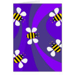 Funky Bees Greeting Cards