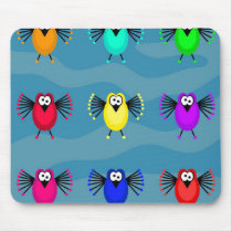 Funky Birds mousepads by prawny Funky Birds mousepads